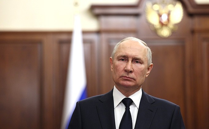 Обращение Президента Владимира Путина к гражданам России. Обращение Президента Владимира Путина к гражданам России.